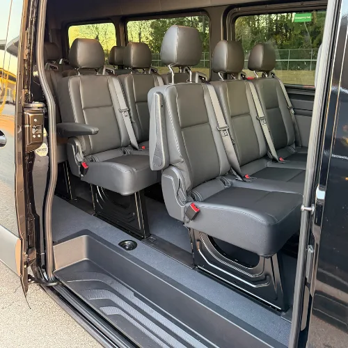 Mercedes Sprinter shuttle passenger seating