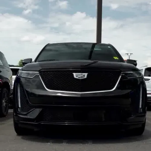 Black Cadillac XT6 luxury crossover in Houston