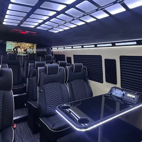 Executive Sprinter interior for corporate groups