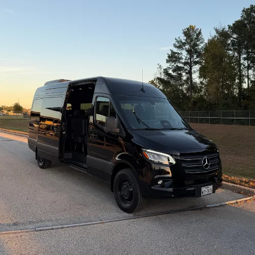 Mercedes Sprinter Shuttle from the Pro Ride Limo fleet