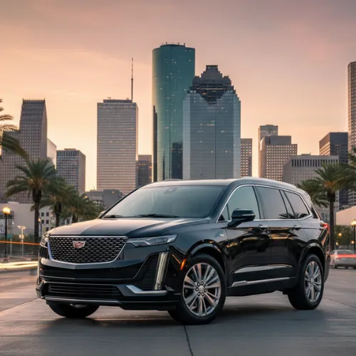 Black Cadillac XT6 SUV from the Pro Ride Limo fleet